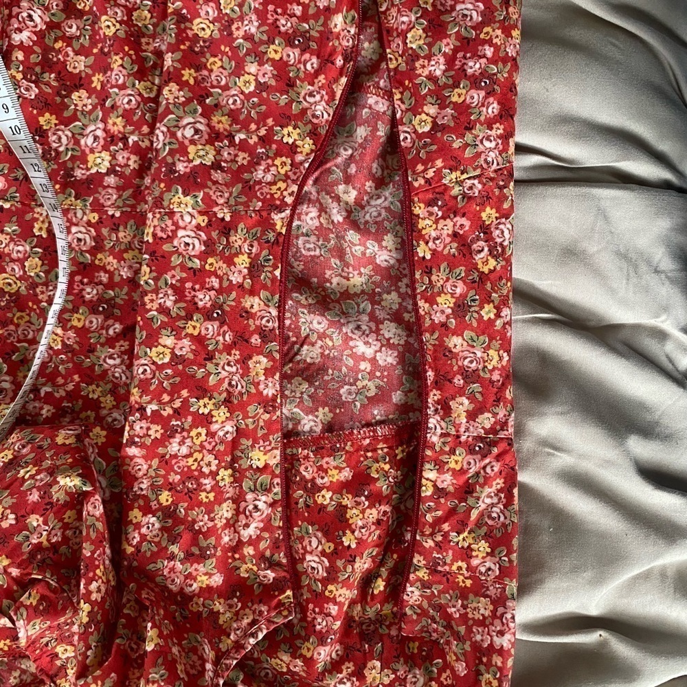 PoloJean Ralph Lauren Black Label Floral Straps Cotton Maxi Tiered Dress, Sz: XL - Picture 10 of 11